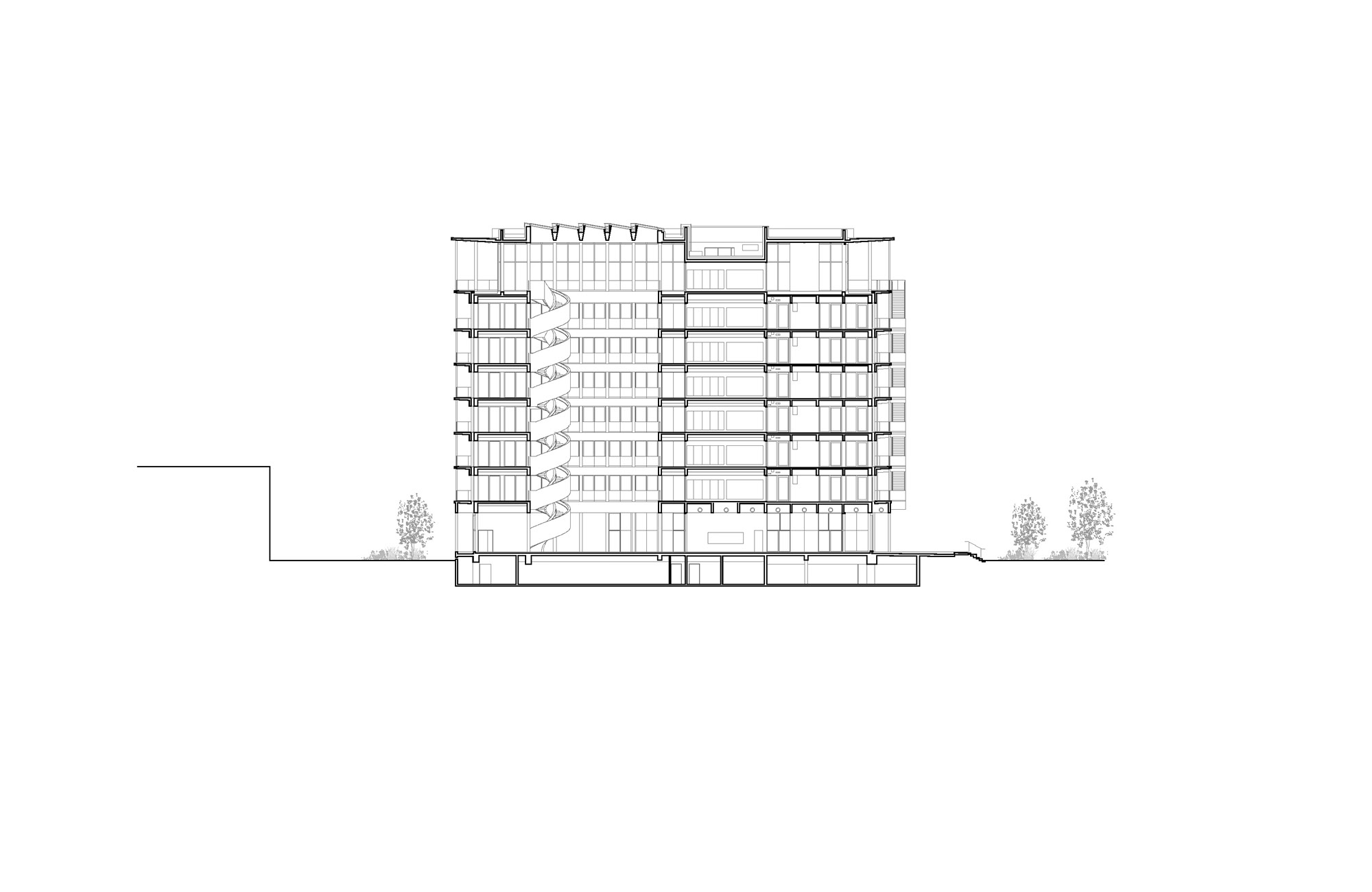 Passive offices and silo car park bureaux-parking-silo-saint-jacques-lande-40