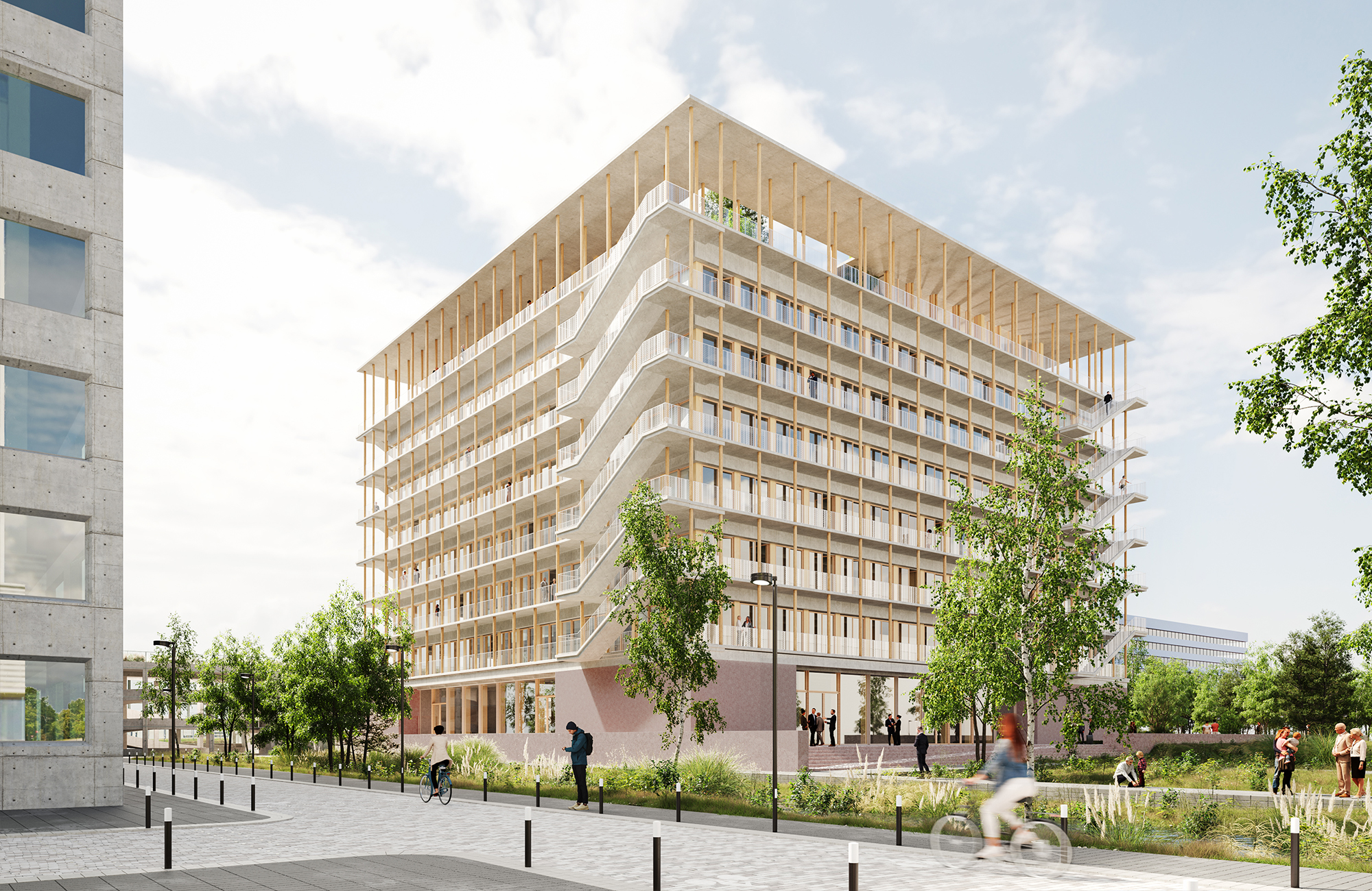 Passive offices and silo car park bureaux-parking-silo-saint-jacques-lande-01