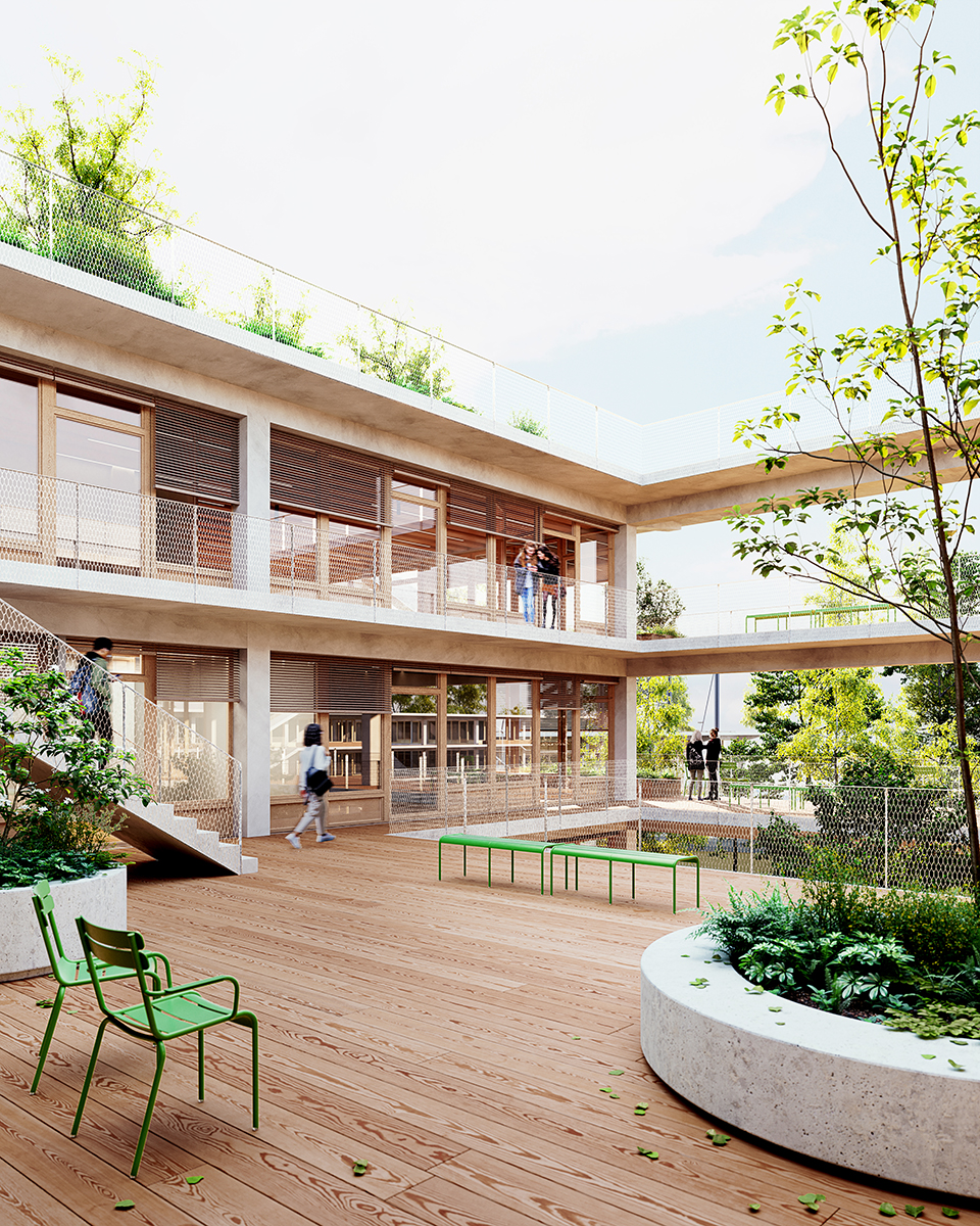 Reconstruction of the school campus Bockmühle college-lycee-bockmuhle-essen-02