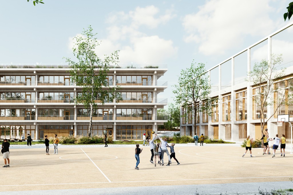 Reconstruction du collège-lycée Bockmühle college-lycee-bockmuhle-essen-chapeau2