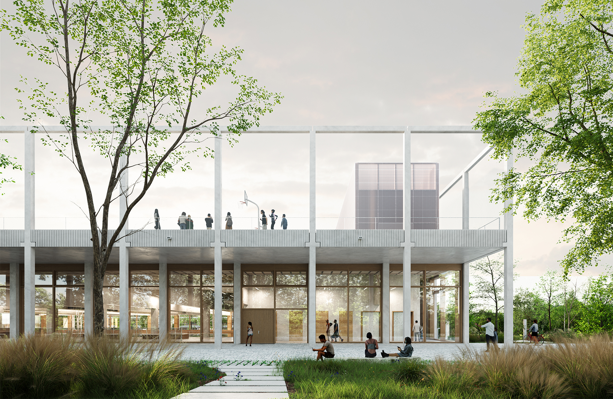 Reconstruction of the school campus Bockmühle college-lycee-bockmuhle-essen-20