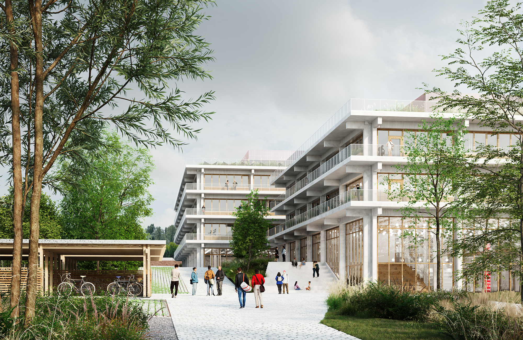 Reconstruction of the school campus Bockmühle college-lycee-bockmuhle-essen-21