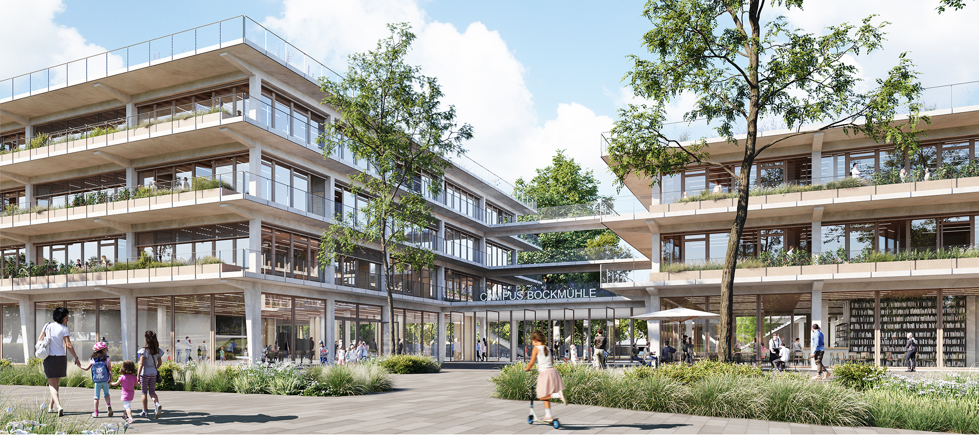 Reconstruction of the school campus Bockmühle college-lycee-bockmuhle-essen-01