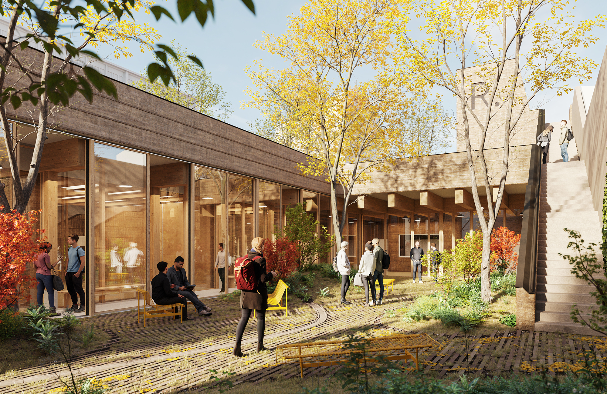 Construction of a cultural centre, rue des Rigoles construction-equipement-culturel-rue-rigoles-paris-04