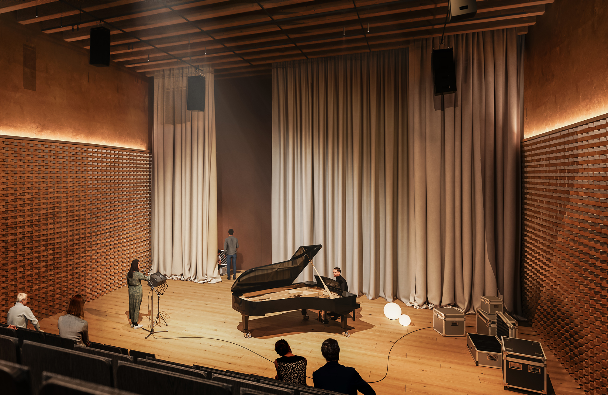 Construction of a cultural centre, rue des Rigoles construction-equipement-culturel-rue-rigoles-paris-05