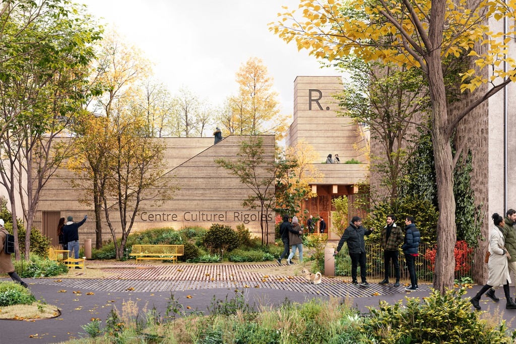 Construction of a cultural centre, rue des Rigoles construction-equipement-culturel-rue-rigoles-paris-chapeau