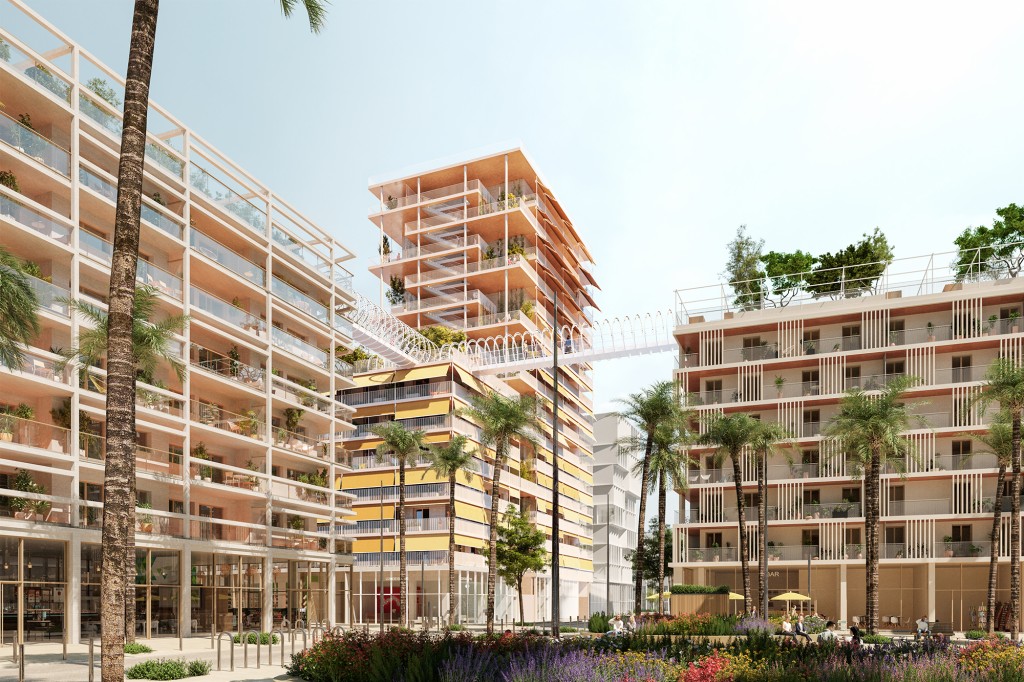 Logements et activités, quartier Méridia logements-quartier-meridia-nice-chapeau