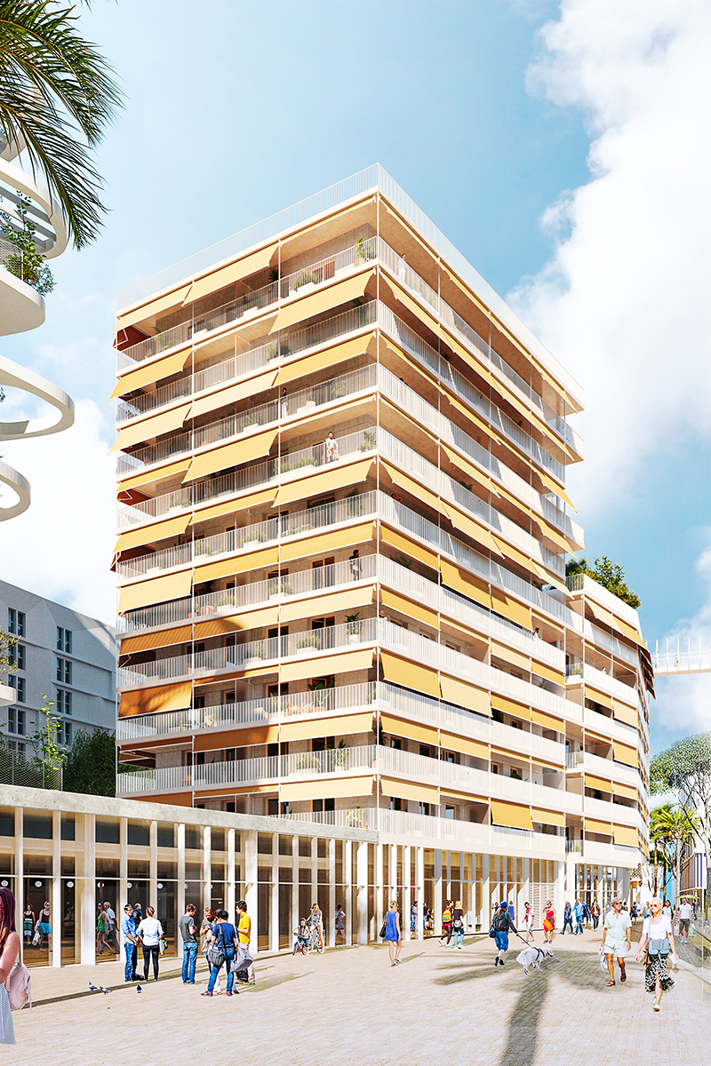 Housing and activities in Méridia district logements-quartier-meridia-nice-00