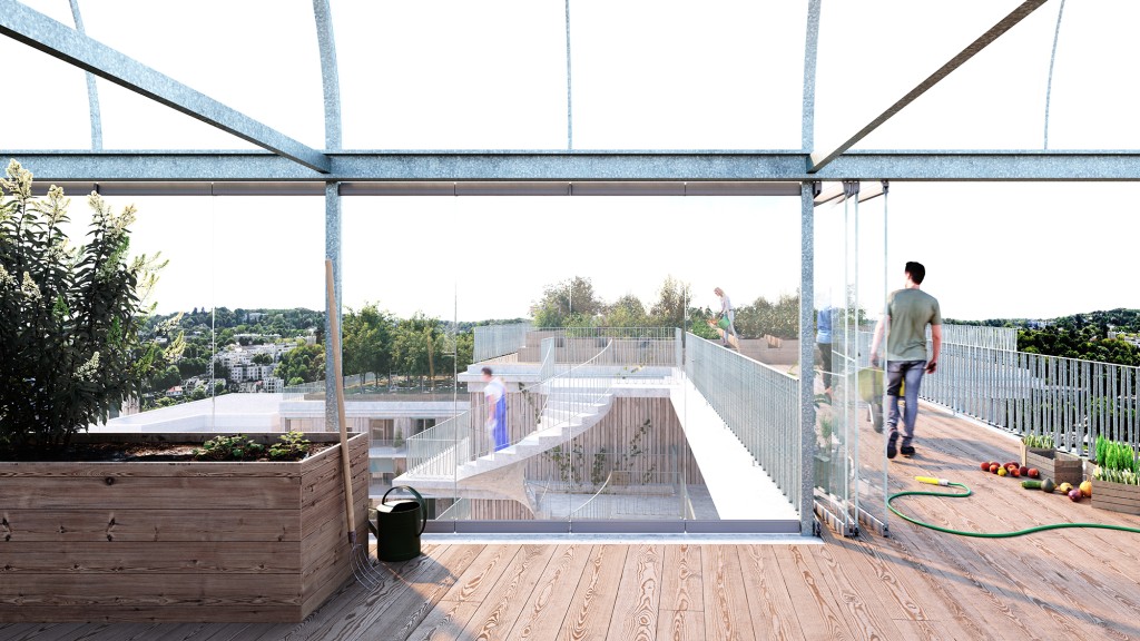 Housing and urban farm, Girondins district logements-ferme-urbaine-girondins-chapeau