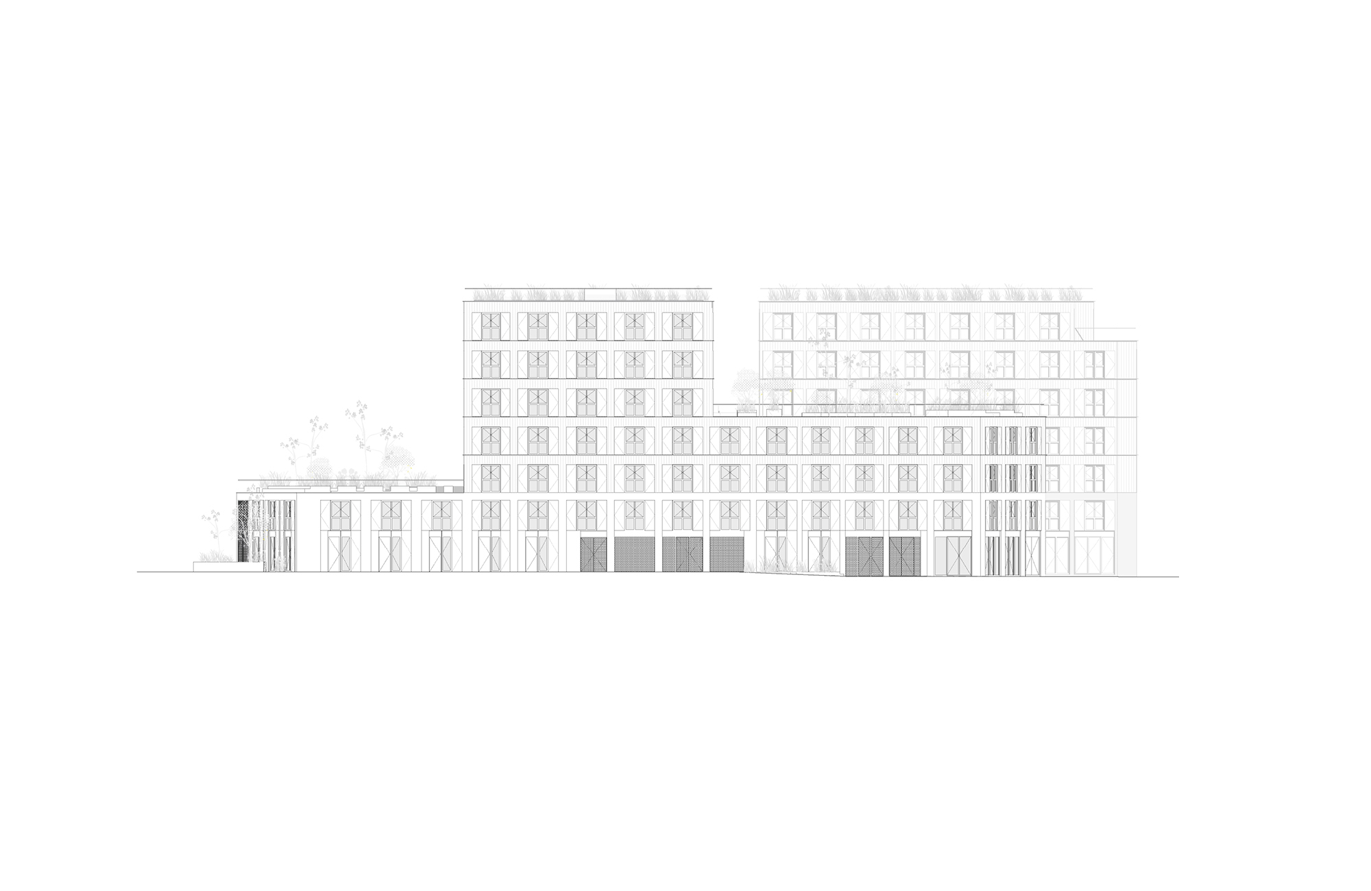 Townhouses, Les Groues district logements-traversants-quartier-groues-nanterre-202