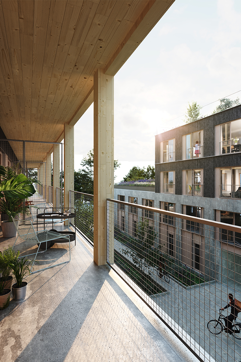 Townhouses, Les Groues district logements-traversants-quartier-groues-nanterre-03