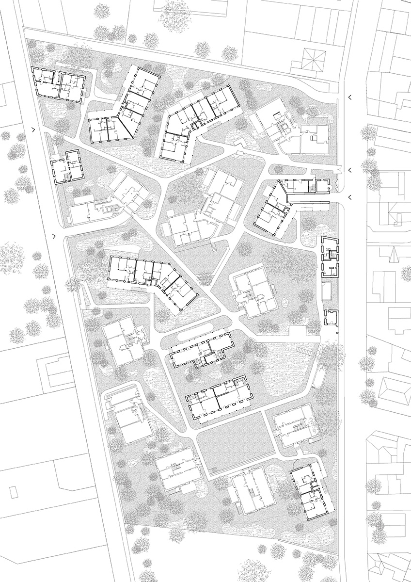 Logements dans le parc du domaine La Bruyère vbl_pln_rdc_500b