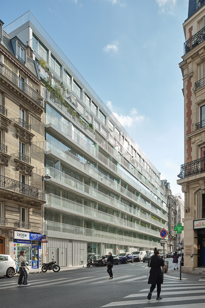 Collective housing in rue Damrémont logements-rue-damremont-55