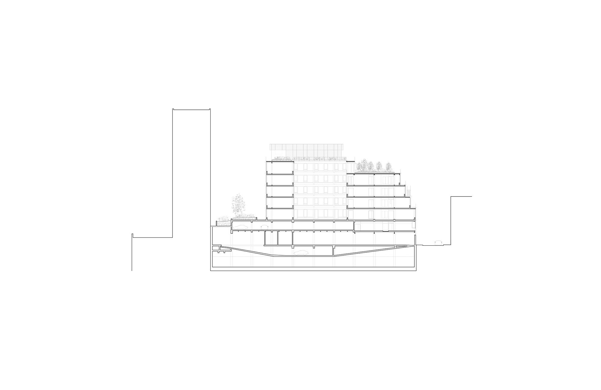 Mixed-use project with timber-frame extension, rue des Poissonniers projet-mixte-bois-poissonniers-71