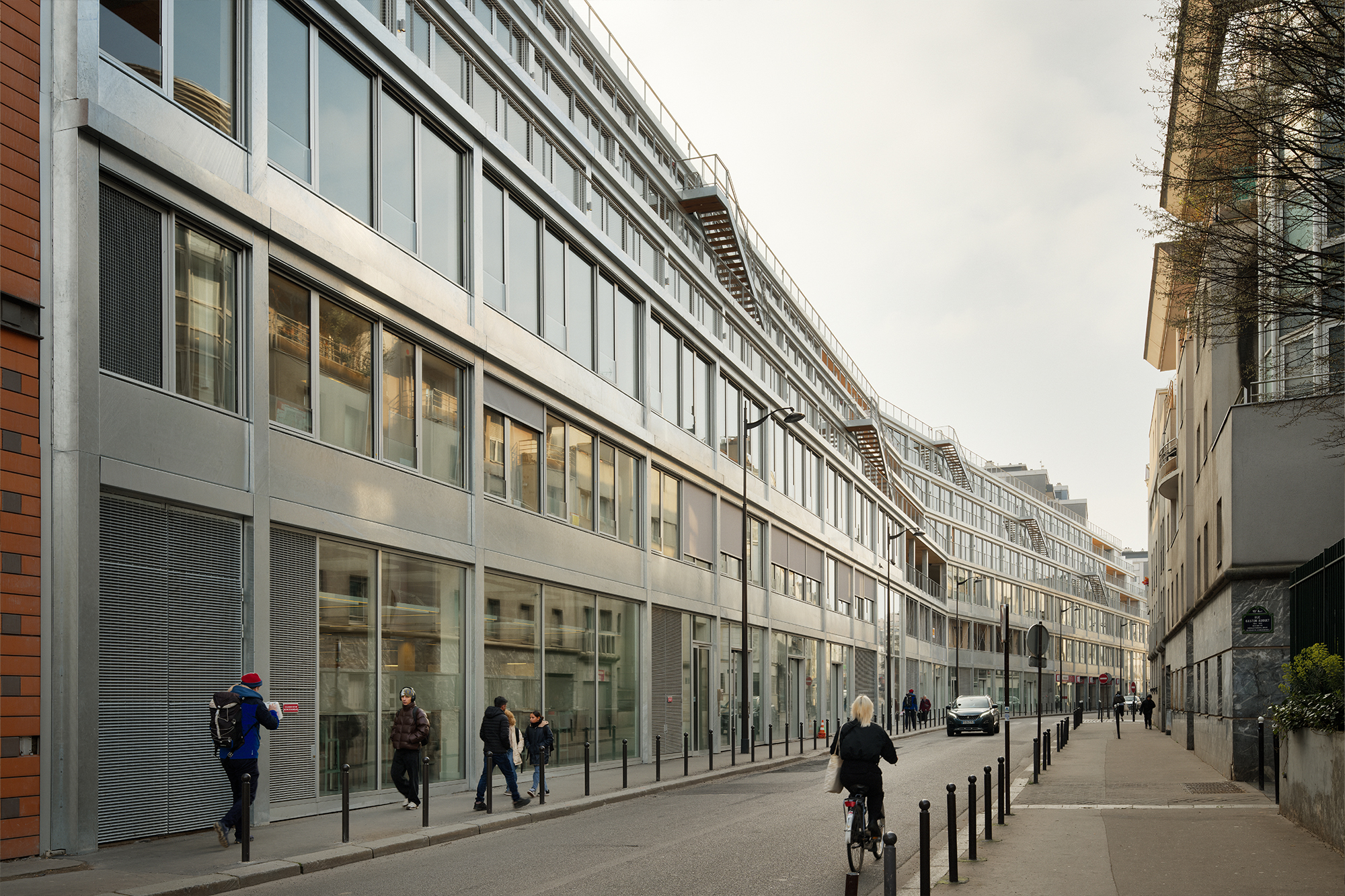 Mixed-use project with timber-frame extension, rue des Poissonniers projet-mixte-bois-poissonniers-42