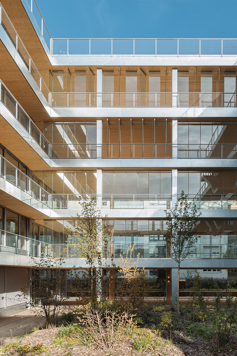 Mixed-use project with timber-frame extension, rue des Poissonniers projet-mixte-bois-poissonniers-65