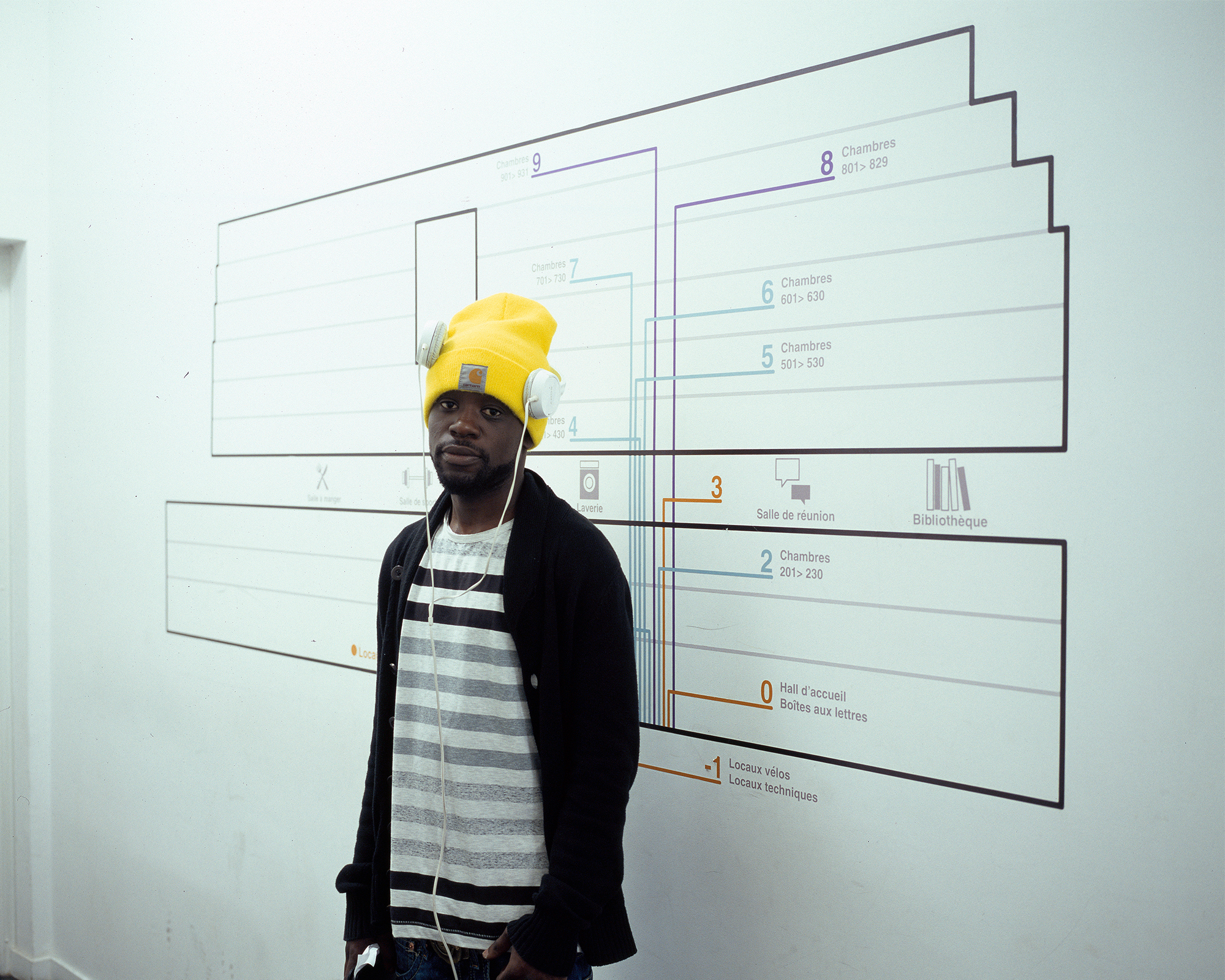 Myr Muratet, photographic report, Young workers residence, Porte des Lilas, Paris (20th) reportage-photo-foyer-lilas-myr-muratet-05