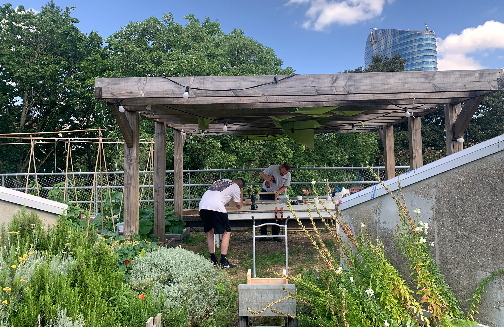 Experimental pavilion, Suzanne urban farm pavillon-experimental-ferme-urbaine-suzanne-08